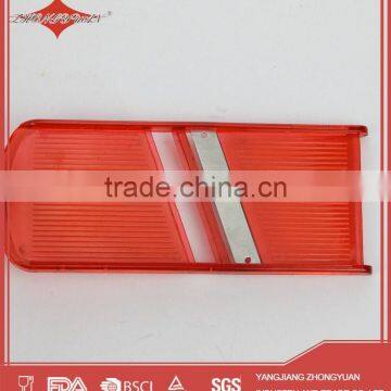 Red Stainless Steel Julienne Vegetable Peeler photo-3