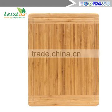 Large bamboo cutting boards and juice groove, thick chopping board