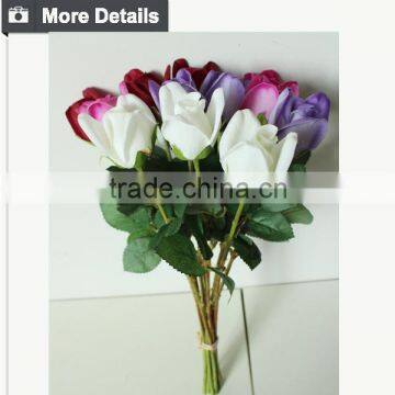 Real Touch Artificial Flower for Christmas Ornament Rose Flower photo-4