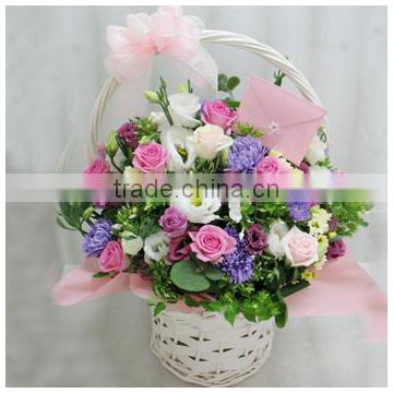 heze kaixin wicker hanging flower basket