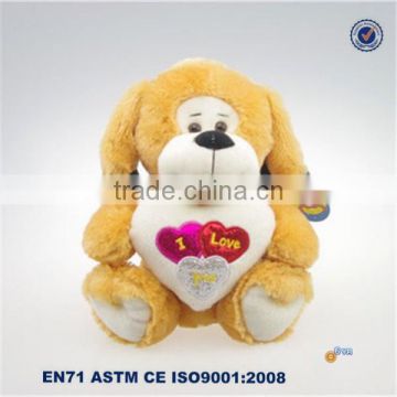 Wholesale plush names puppy toy peluches dog for valentine