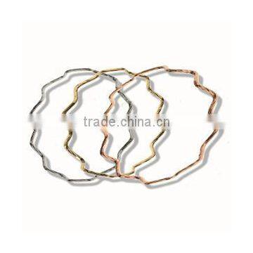 Tri Color Bangles, Gold Plated Bangle, Machine Cut Bangle, Fashionable Bangle, Jewelry Manufacturers photo-6