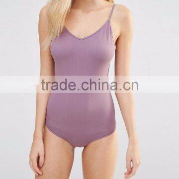 Hot Summer Sexy Women Cut Out Back Halter Bodysuit Plain Style Silm Fit Playsuit Custom Design One Piece Jumpsuit photo-4
