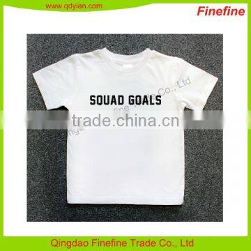 Age 1-7 Years Old Summer Organic Cotton Single Jersey 160gsm Baby Kids T Shirt photo-2