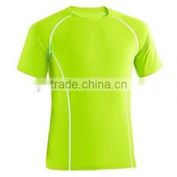 wholesale sport men T-shirt short sleeved bright T-shirt