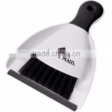 Clean-Up Brush & Dust Pan - Features Colored Bristles and Rubber Accents, Fits in Cabinets, Desk Drawers or in the Car photo-3