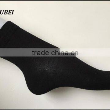 Custom Wholesale Ankle High Black Bamboo Firber Custom Logo Woman Dress Socks photo-2