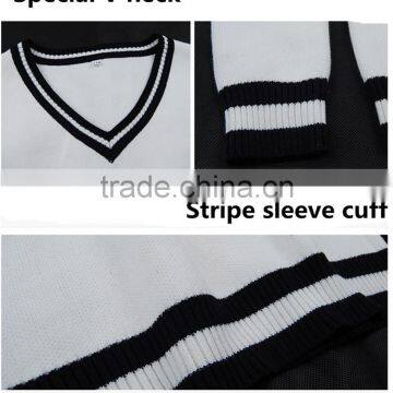 100% Cotton Knitted School Uniform /sweater , Best Sweater Designs for Kids photo-4