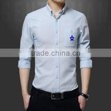 Fancy Non Iron Slim Fit Button Down Oxford Dress Shirt photo-2