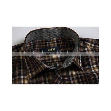 Cotton Long Sleeve Plaid Thick Mens Shirts photo-4