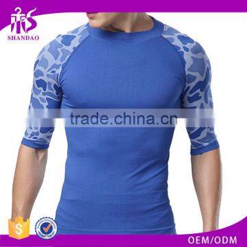 Guangzhou Shandao Custom Branded Half Camo Sleeve Tight Exercise Gym sportswear importers