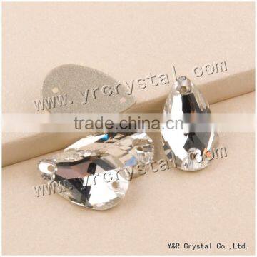 White Clear Crystal Beads Sew on Beads for Wedding Dress photo-4