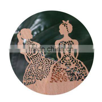 Korean Stationery Craft Through Carved Wooden Bookmark photo-5