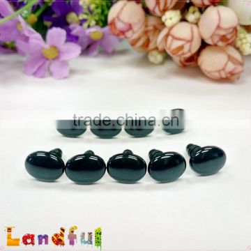 8mm Plush Toy Accessories Stuffed Toy Parts Black Plastic Oval Eyes