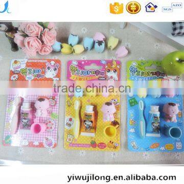 Cute 3D tooth baby wash shape erasers set