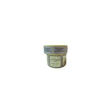 Permanent Waterproof Bottle Food Silver Foil Labels With Self Adhesive Stickers