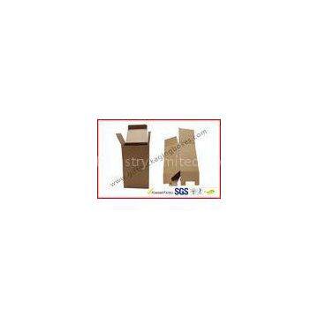 E / F Flute Custom Folded Corrugated Paper Box , White / Brown Cartons Packing Boxes in Shop