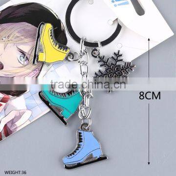 Yuri On Ice Colorful Cartoon Pendant Keyring Japanese Anime Keychain