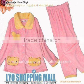 100% polyester lovely kids coral fleece bathrobe