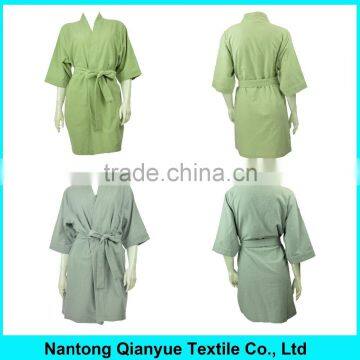 100% Cotton Unisex Femme Fille Flannel Thick Sleepwear Bathrobe