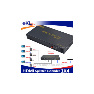 4 ports HDMI extender 60m, HDMI splitter extender 1 input 4 output, HDMI extension