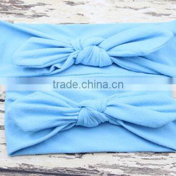New Fashion Mom and me Headband Turban Headband Pair Set Top Knotted Headband Set Baby and Mommy Cotton Headwrap Set photo-3