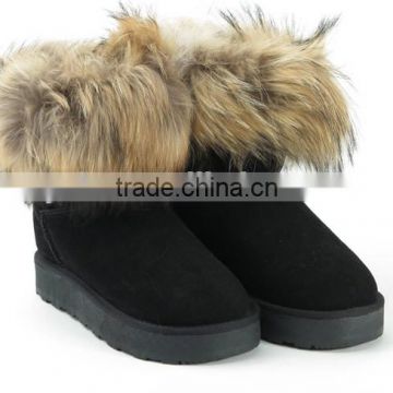 2015 Best quality raccoon fur cuff/ shoes fur cuff