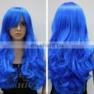 The most popular blue full lace cosplay wig for womens FW2063