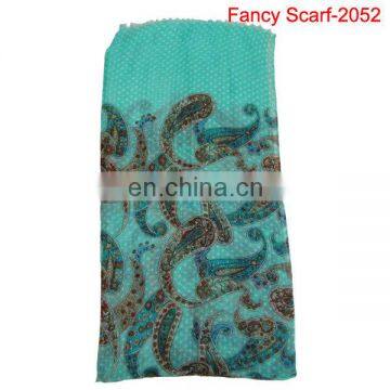 Cheap Printed Cashew scarf with long styles