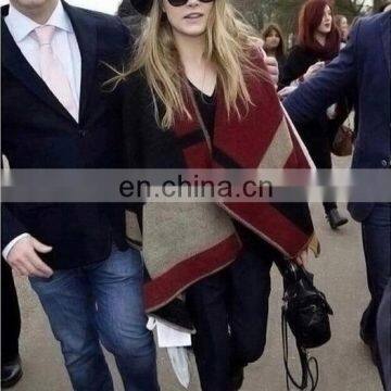 New Arrival Plaid Blanket Shawl Scarf Embroider OEM Acceptable photo-5