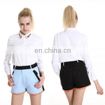 women's clothing manufacturer Original Design Lady Fashionable White Blouse