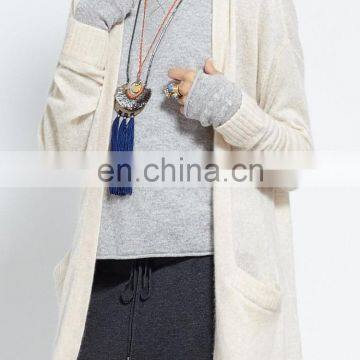 2016 New Design branded long coats hot sale knit cardigan sweater for ladies