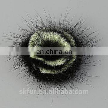 Fluffy and Cute Factory Price Mink or Fox Fur Flowers photo-4