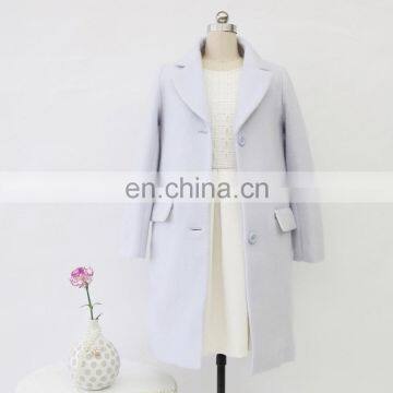 Fashion Women Winter Wool Coat With Long Sleeves photo-5