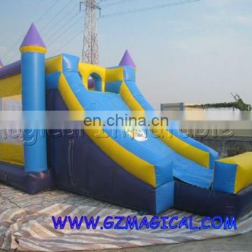 Blue mini Inflatable bouncer Combo dry slide