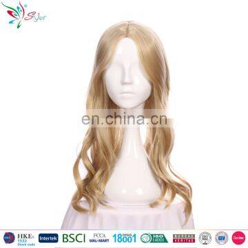 Styler Brand 24" light blonde wig long big wavy hair women cosplay party costume blonde wig