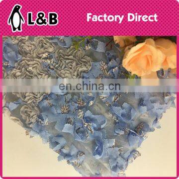 New design popular embroidery organza lace fabric