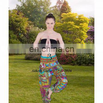 Harem Pants Dance Cotton Pocket Pant Multi indian peacock designer