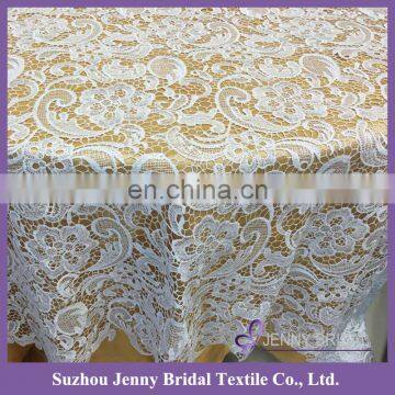 TL035A new style african lace crochet table cloth white