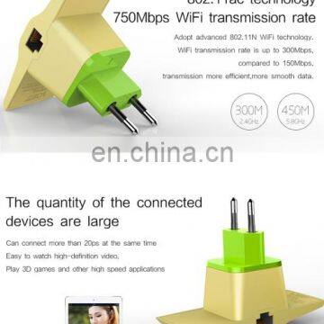 EU Plug Charger,Phone Charger,USB Charger,WiFi Repeater,WiFi Signal Booster 2.4GHz 5.0GHz 750Mbps photo-5
