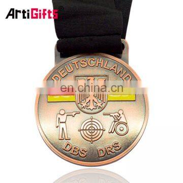 Personalised Paint Antique Bronze Germany Sport Day Medal