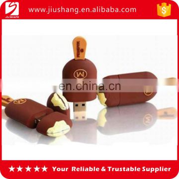 Bulk promotional pvc transcend usb 2.0 flash driver with bead chain