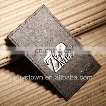 Custom Fashion Design Wild Nature Simulation Horse Leather Patch Label for Jeans photo-6