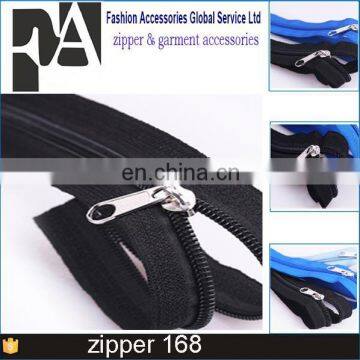 Fully Polished Silver Metal Zipper in YKK EXCELLA Process H85 Brass Rose Silver Auto-lock Closed-end