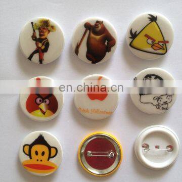 cartoon high visibility safety reflecting button badge