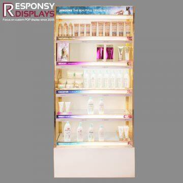 Многофункциональный на заказный пятиярусный полочный косметический витринный шкаф из композитного материала photo-2