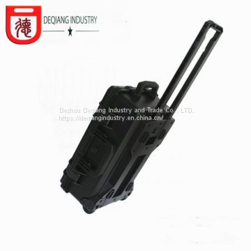 Wheeled Plastic tool box ease carrying protective suitcase Injection foam inside waterproof case with pull rod