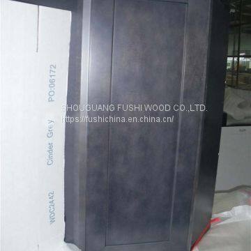 Plywood Carcase Structure and Modern Design Grey Kitchen Cabinet