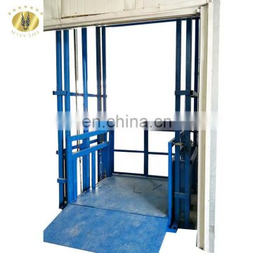 7LSJD Shandong SevenLift residential guide roller wheel cargo lift for platform lifts