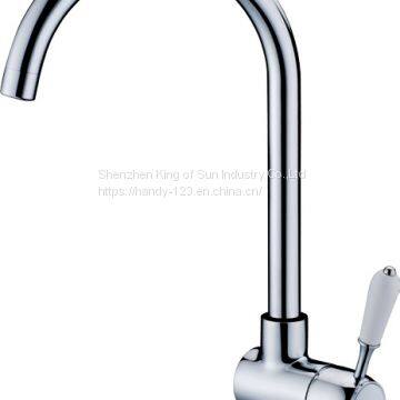 Brass Chrome Deck Mounted Kitchen Faucets